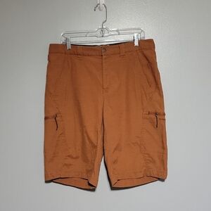 Columbia Mens Titanium Cargo Rust/Orange Shorts Sz 34 - Outdoor, Hiking